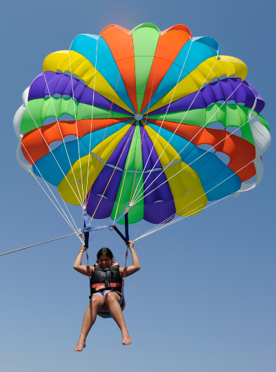【空】中翱翔:海上拖曳傘→贈送 : 水肺體驗潛水知識教學(若有興趣可現場自費體驗潛水)→I Love BBQ 鐵板燒烤肋排→熱石按摩60分鐘→火鍋放題吃到飽