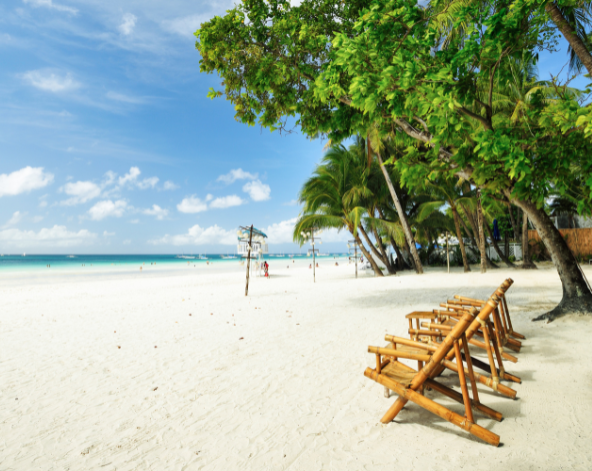 台北→長灘島→度假村迎賓飲料→熱石按摩60分鐘→Aria 義式雙人套餐